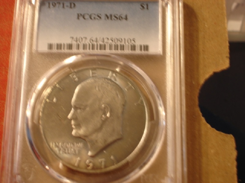 1971-D-Eisenhower--PCGS-MS-64--Friendly-Eagle-Reverse
